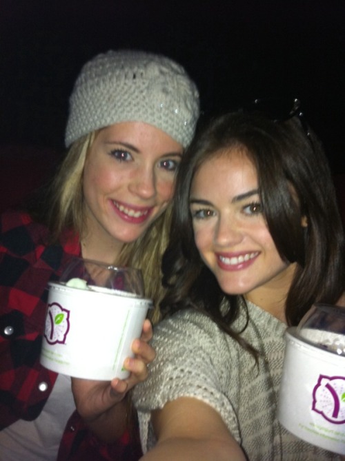 &#8220;Me &amp; stace. ( @shitmybfsayssss ) Are content. Easy a, yogurtland , empty theatre&#8230;&#8221;