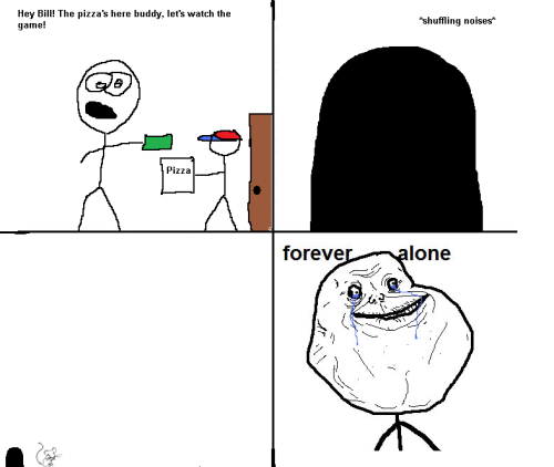 Tagged: forever alone comic, forever alone guy, forever alone, guy, face, 