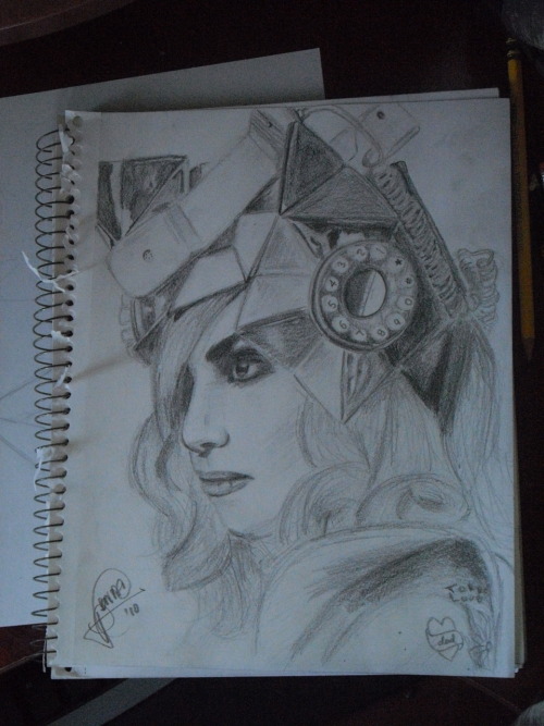 Lady Gaga Drawing Telephone. Lady Gaga Telephone Drawing