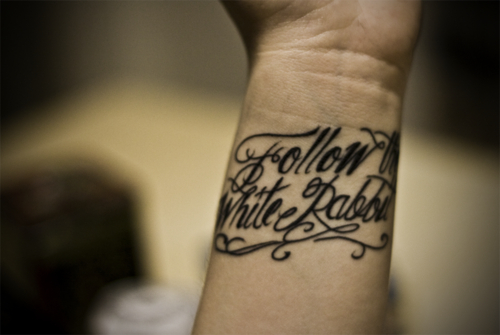 24 notes Source justaholyfool Wrist Text Tattoo Calligraphy Photography