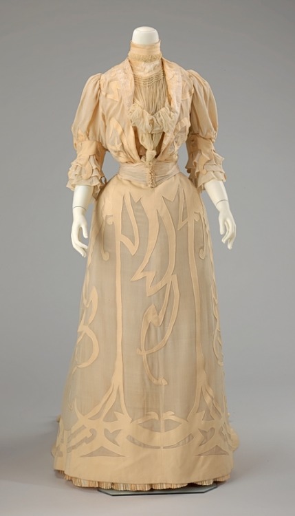 Italian silk and wool wedding ensemble 1901 Such a unique and gorgeous Art 
