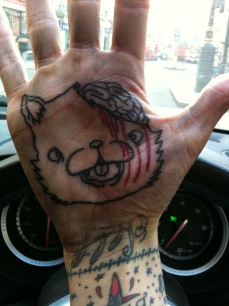 #oli sykes #oliver sykes #bmth #tattoo #hand tattoo