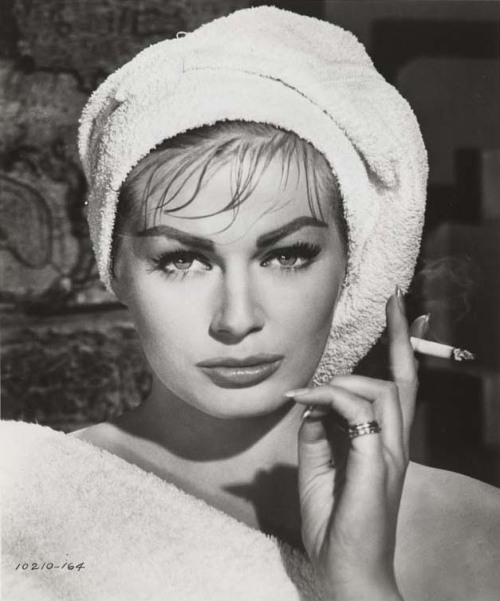 tagged as anita ekberg actress smoking vintage classic model movie