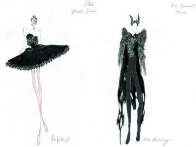 Costume sketches for Black Swan (2010) • Essential Classic Movies You Need to See