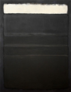 snowce:Mark Rothko, Untitled [White, Blacks, Grays on Maroon], 1963