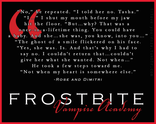 Rose and Dimitri - Frostbite, Vampire Academy