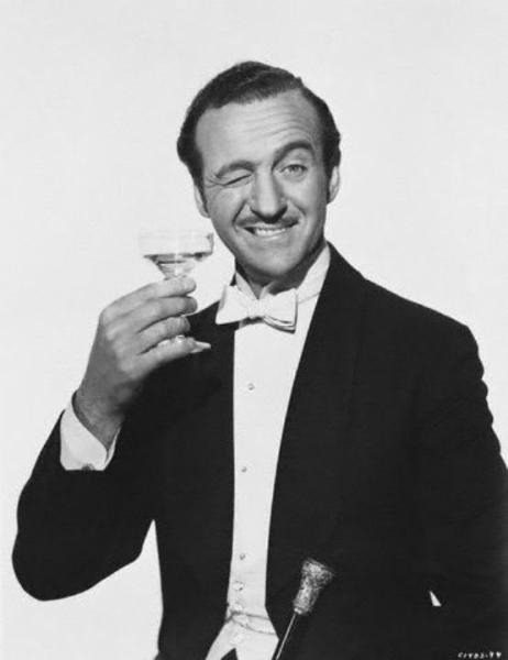 mothgirlwings David Niven New Year's 1950s