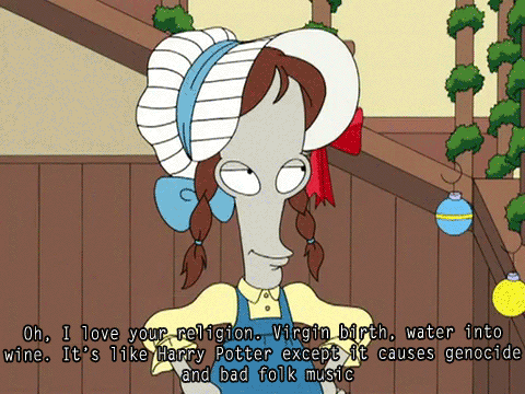 american dad roger gif. American Dad Christianity