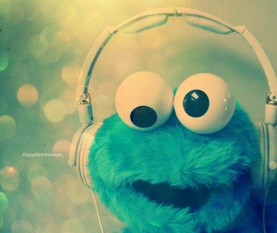 Monster  Phones on Happenings Of Kluzzy   See  Even Cookie Monster Has Headphones