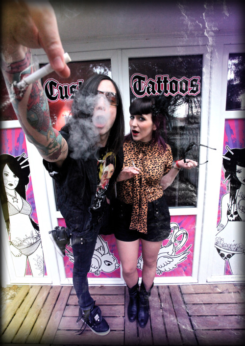 ollieheart cig while thinking about an old school rose tattoo ollieheart