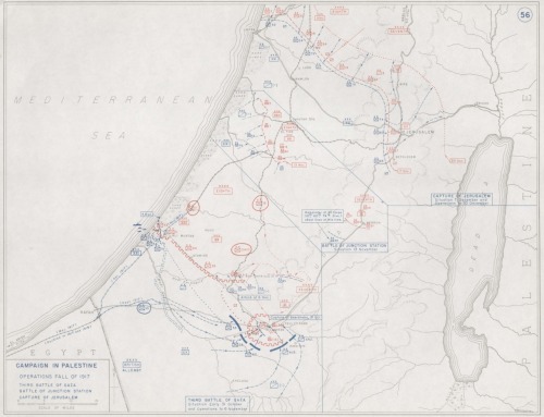 map of world war 1 battles. Map of Palestine 1917 Third