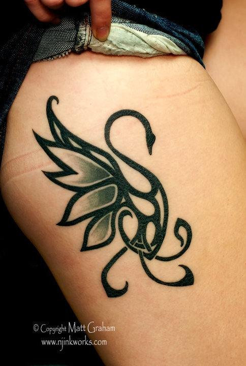 swan tattoos. Black Swan Theory: 1. a black