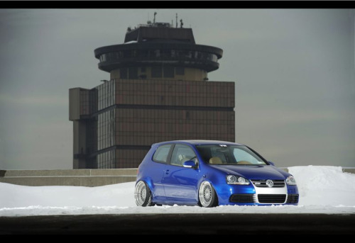 Filed under mkv gti golf mk5 bbs rs rs's slammed dumped snow airport ccw