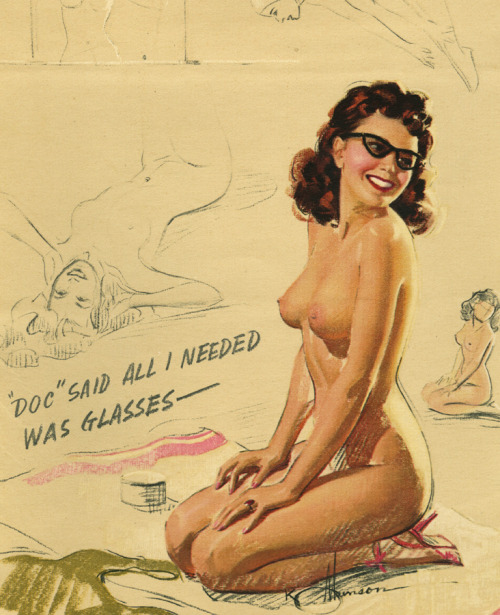 Art by K.O. Munson 1951 (via vintagegal) - Daily Ladies