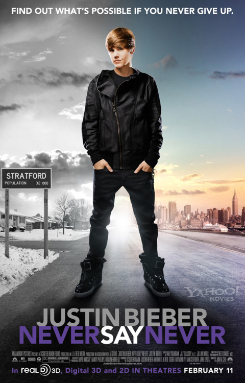 justin bieber never say never 3d poster. Newest Never Say Never poster