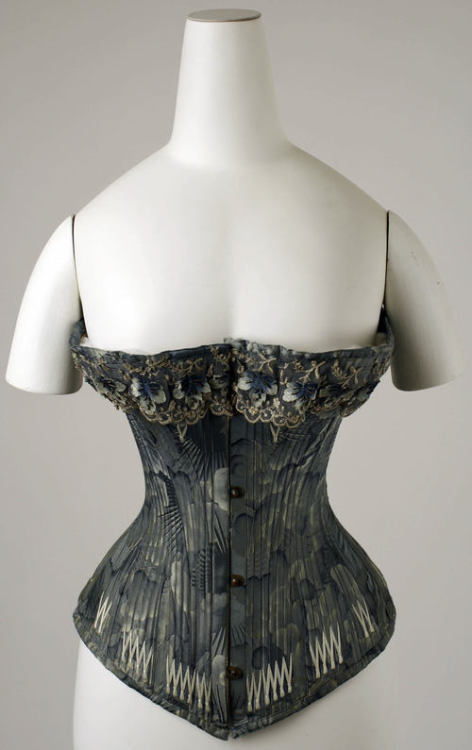 Corset ca. 1878 via The Costume Institute of The Metropolitan Museum of Art