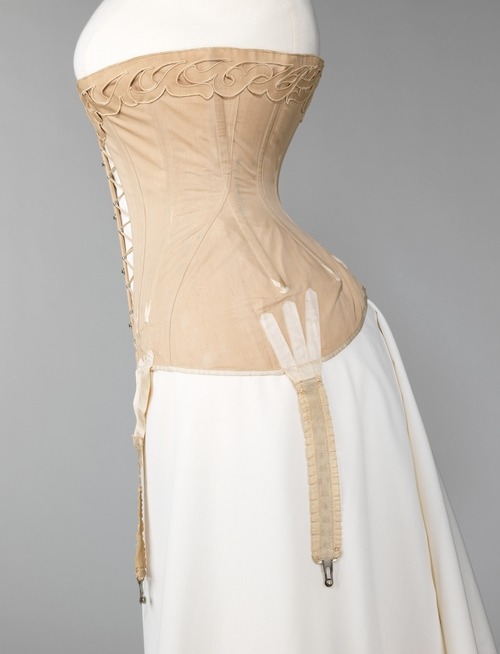 Corset ca. 1904-1906 via The Costume Institute of The Metropolitan Museum of Art