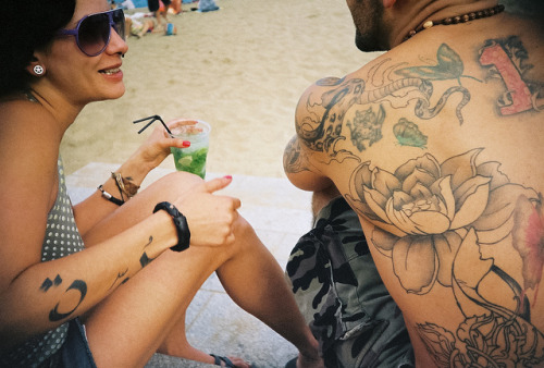 Barcelona beach tattoo by Kevin Meredith View high resolution
