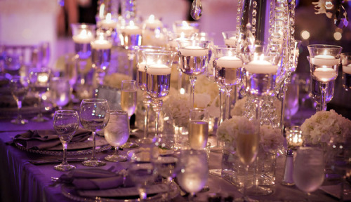  candles centerpiece Wedding table setting decoration crystal 