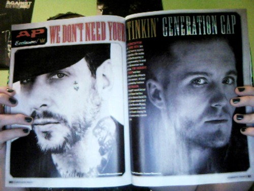 mike ness tattoos. Brian Fallon and Mike Ness