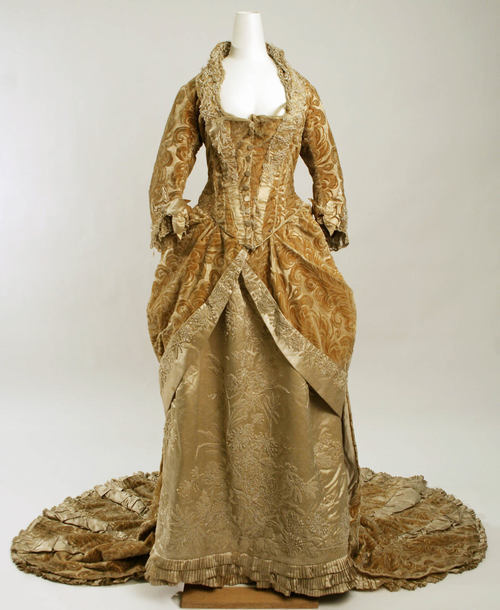 Wedding dress ca.1881 via The Costume Institute of The Metropolitan Museum of Art 