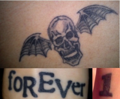 avenged sevenfold tattoos. My three Avenged Sevenfold