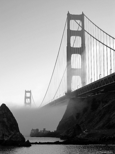golden gate bridge black and white. Beautiful Black amp; White