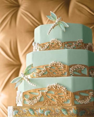 musabenedetta Art Nouveau Wedding Cake MarthaStewartWeddingscom 