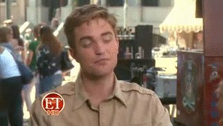Rob on meeting Reese&#8217;s children&#8230;.&#8221;They&#8217;re just sort of&#8230;&#8217;yeah&#8230;HI&#8217; &#8221; lol #Gif