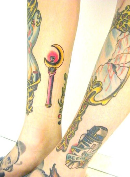  crescent moon wand sailor moon tattoo tattoo misc tools wand