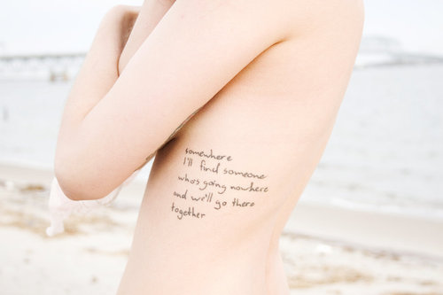 Tags ribcage tattoos for girls good quotes for rib tattoos women key