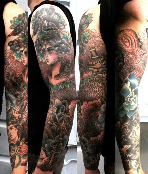 Awesome sleeve by Sarah Schor Posted Tue March 1st 2011 at 303pm