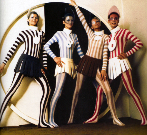 Space Age designs by Pierre Cardin, 1967