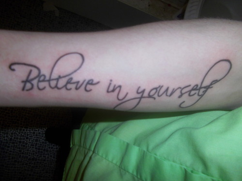 love yourself first tattoo. My first tattoo on my right