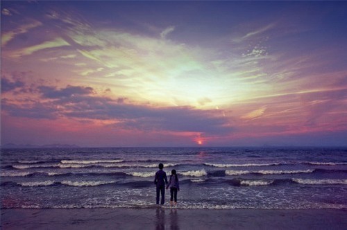 Holding Hands Beach Sunset. #holding hands#sunset#each#