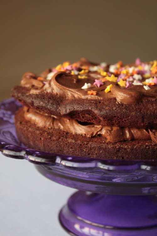 gastrogirl:

dana’s chocolate birthday cake.
