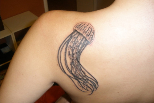 This is a better picture of my Jellyfish tattoo I 8217ve loved