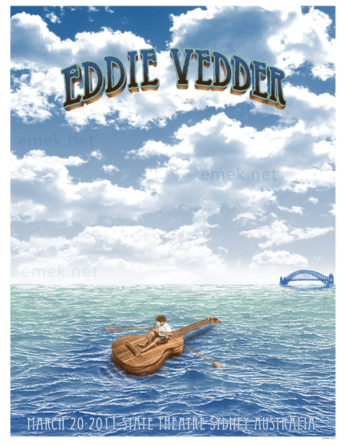 eddie vedder poster 2011. New Eddie Vedder Album