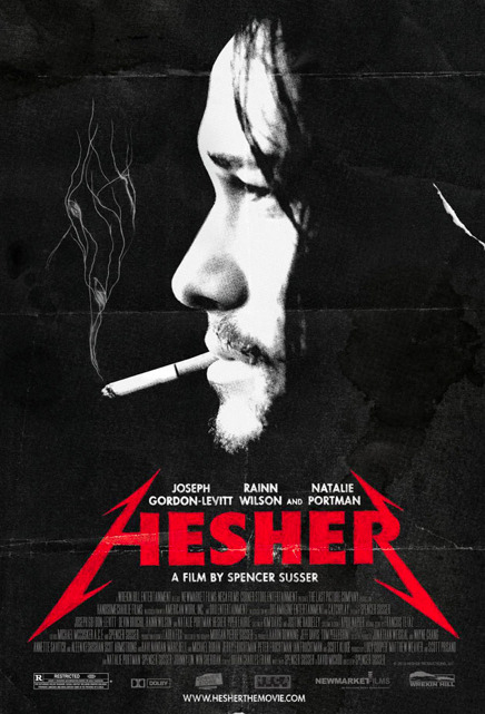 HESHER is coming out May 13!  I loved making this movie, and I love how it turned out.  It&#8217;s hilarious, but it&#8217;s not just funny, it&#8217;s sad, it&#8217;s hopeful, it&#8217;s heartfelt, and it fuckin rocks.  Natalie decided to produce Spencer&#8217;s script for a reason.  And fuckin Metallica liked it so much they gave us their music, they never give their stuff to movies!
Now this really is an &#8220;indie&#8221; film, meaning it&#8217;s being independently released without any huge corporations behind the marketing and advertising and all that jazz.  500 Days of Summer had that &#8220;indie&#8221; spirit, but it was put out by Fox Searchlight who has tons of resources to spread the word.  HESHER&#8217;s just got us.  So pass it around!