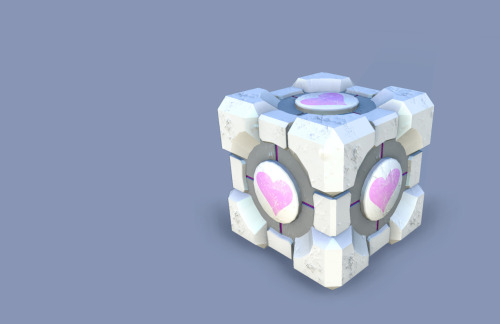 portal 2 wallpaper companion cube. cube since portal 2 comes