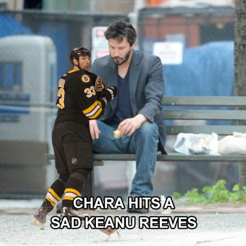 keanu reeves sad sandwich. Chara Hits a Sad Keanu Reeves