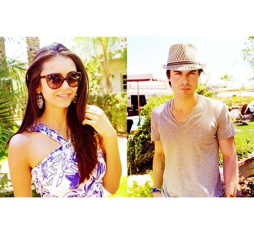 salvatorebrothers:Ian and Nina at the Armani Exchange Brunch (16 April 2011)