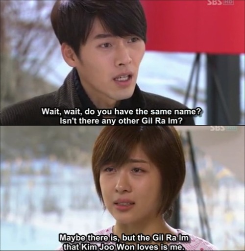 oneandonlyjuliette:

The Gil Ra Im that Kim Joo Won loves is me.
