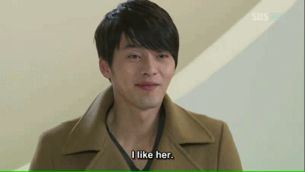 haru-nyan:

“I like her.”
Secret garden, episode 19
[>_< 21 year old Joo Woon is so cute… ]
