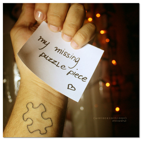 puzzle piece tattoo. my missing puzzle piece!