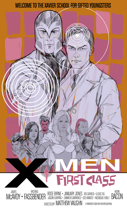 XMEN FIRST CLASS poster Thanks to Jamie McKelvie for putting the idea in