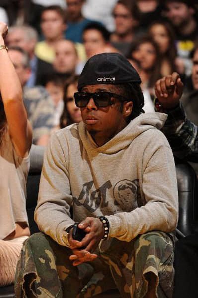 Lil Wayne High Tops. Lil Wayne let his hair down