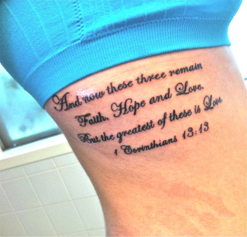faith hope and love tattoos. that Faith, Hope and Love
