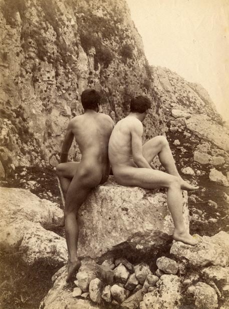androphilia Two Nude Men From Behind By Wilhelm Von Gloeden C 1890
