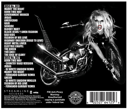 lady gaga born this way special edition track listing. 39050 notes. Born This Way